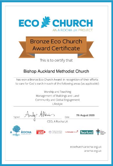 Eco Bronze Award 07-08-2020