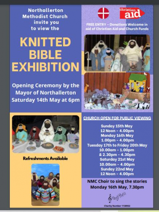 Knitted Bible at NMC May 2022