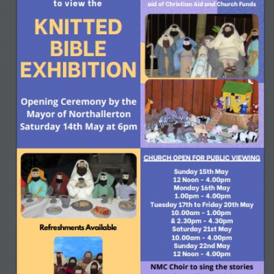 Knitted Bible at NMC May 2022