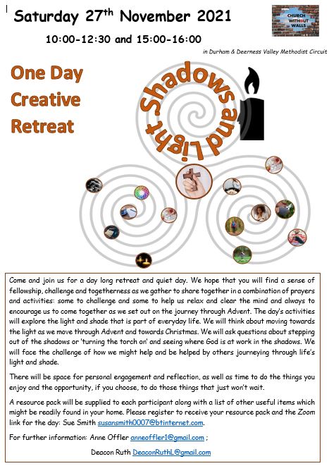 One day Creative Retreat 27th Nov 2021