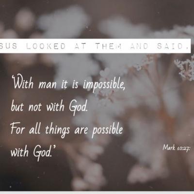 Reflections all things are possible 1