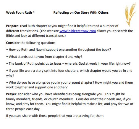 Ruth week 4